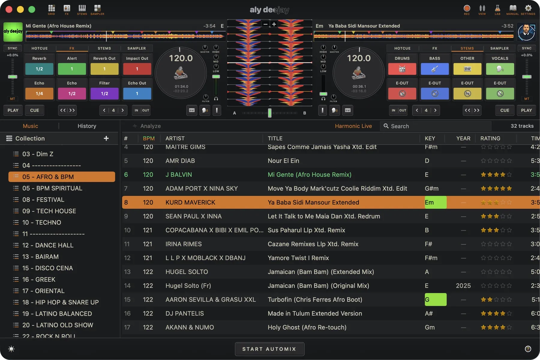 AlyDeejay performance effects on Mac